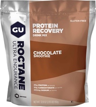 Gu Roctane Recovery Whey Protein Recovery Drink Mix 15 Serving Chocolate Smoothie by Running Man