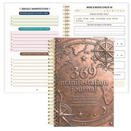 TEMU หนังสือ 369 Manifesting Spiritual | สมุดบันทึก A5 แบบมีสาย สำหรับกำหนดเป้าหมายและติดตามพฤติกรรม