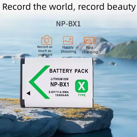 1-10PCS digital camera battery 1250mAh NP-BX1 rechargeable battery, suitable for SonyRX100 H400 RX1R