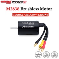 Surpass Hobby M2838 3200KV/3600KV/4300KV Waterproof Brushless Motor 3.175mm Shaft For 1/14 1/16 RC C