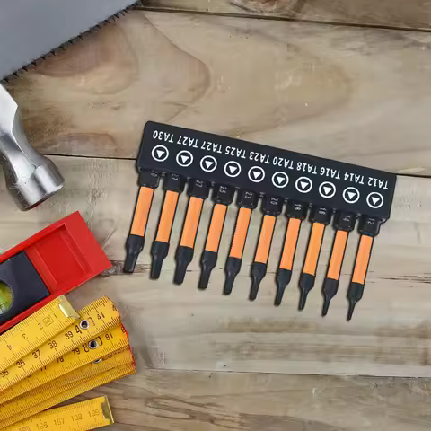 10 PCS Triangle Bit Set Magnetic Head S2 Alloy Steel Triangle Screwdriver Bits TA12 TA14 TA16 TA18 T