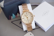 ✔️COD Round fossil stainless steel watch roman dial
