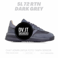 100% BNIB Sepatu Sneakers Casual Kasual Pria SL72 SL 72 RTN Dark Grey Black Suede Size 39 - 44 Free 