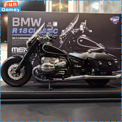 MENG Assemble Car Model 1/9 BMW R18 Inheritor Cruise Motorcycle Assembly MT-006S Pre Colored Version