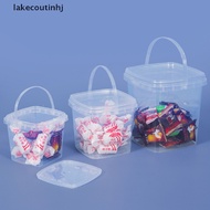 lakecou 280ML/500ML/1L/2L Plastic Bucket with Lid and handle Food Storge Container tinhj