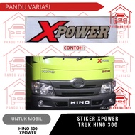 Sticker x power hino 300 dutro sticker sticker xpower hino 300