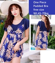 XL-4XL Plus Size Swimwear for Women One Piece Beach Outfit Swimming Pool Attire Flower Womens Swimsu