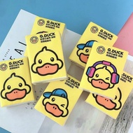 10 Packs Yellow Duck Handkerchief Paper Student Portable Portable Small Bag Tissue Paper Toilet Paper Colorful Napkin Toilet Paper