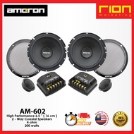 AM-602 High Performance 6.5 ” ( 16 cm ) 2 - Way Coaxial Speakers 4-ohm 200 watts. [ RION MARKETING ]