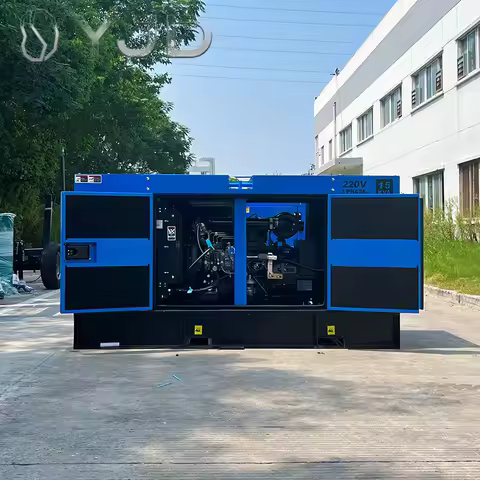 Home Use 7KW-13KW 3 Phase 50 Hz YD380D Diesel Generator 9KVA-13KVA Silent Set