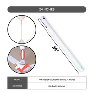 Universal Fan Rod For Ceiling Fan Fit Most Ceiling Fan Model 6/8/10/12/18/24/30/36/42/48 Inches Long