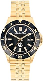 Men's Expedition MTWG7001108 Swiss Quartz Watch, GOLD, 22MM, Mathey Tissot Expedition Collection Three Hand Date Watch