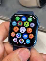 apple watch s7 45mm 藍色 gps