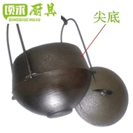 Bai Qiang Di Old-Fashioned Pig Iron Ding Pot Soup Pot Cast Iron Top Pot Stew Pot Hanging Pot Pig Iron Cooking Ding Pot