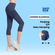 Shopso Women's Gymnastics Pants Women's Leggings Highwaist Long Sports Pants 3/s4 (MT7FKDK)