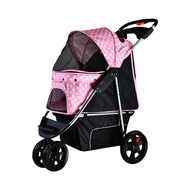 2gather Pet Jogger (pink With Polka Dot)