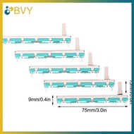 BVY  5 Pcs 75 MM Double B10K Oril B10KX2 Behringer Pot Mixer Fader .
