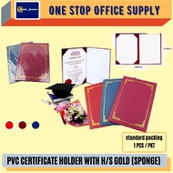 PVC CERTIFICATE HOLDER (SPONGE) + HOT STAMPING FRAME / SIJIL / Pemegang Sijil Graduasi