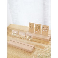 Jinse Display Beech Storage Display Display Props Window Shooting Props Solid Wood Acrylic Earring R