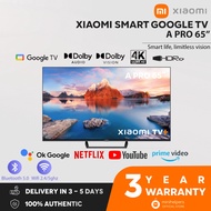 【3 YEAR OFFICIAL WARRANTY】READY STOCKS Xiaomi A PRO 65" 4K UHD HDR10 | Google TV | Smart TV | Netflix Amazon Prime