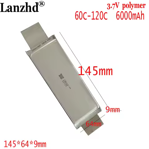 3.7V Battery 60C 120C rate 9064145 6000mAh For Starting power supply automobile igniter model ship c