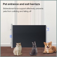 Retractable Safety Gate Foldable Pet Gate for Dogs Scratch-Resistant Barrier Lightweight Design for 