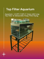 Long Top Filter Aquarium Set 4Feet