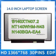 14.0 Laptop LCD Screen B140XTN07.2 N140BGA-EA4 C2 C3 C4 NT140WHM-N43 For Lenovo ideapad S340-14 S145
