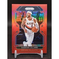 Prizm 2021-22 Damian Lillard Red /299 nba card