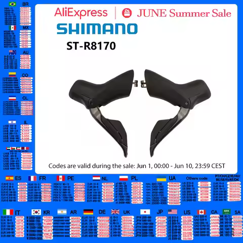 Shimano Ultegra R8170 Di2 2x12 Speed Electronic Shift Lever With Hydraulic Disc Brake Calipers Origi