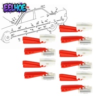 Eelhoe】สำหรับ Mercedes W201 W124คลิปแต่งหลังคา A2016980160ชุดอะไหล่ที่ล็อคฝักบัว10ชิ้น [อะไหล่รถยนต์