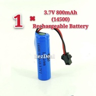 3.7V (800mAh/14500) RC Car Rechargeable Battery