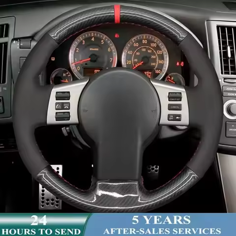 Customized Car Steering Wheel Cover Non-slip Suede Leather Braid For Infiniti FX FX35 FX45 2003-2007