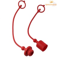 ILIGHTHEARTEDY4 Hydraulic Dust Covers, 1/2 ISO-B Red Hydraulic Coupler Dust Cap, Plastics Male Femal