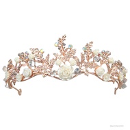 แถบคาดศีรษะคริสตัล Tiaras Crown สีสันสดใสสปาร์ตค์เทียร่าแต่งงานสำหรับคอสเพลย์และภาพถ่ายภาพถ่าย FHR-T