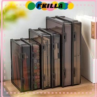 FKI Certificate Storage Box, Dustproof A4 A4 File Box, Practical Plastic Transparent Multifunctional
