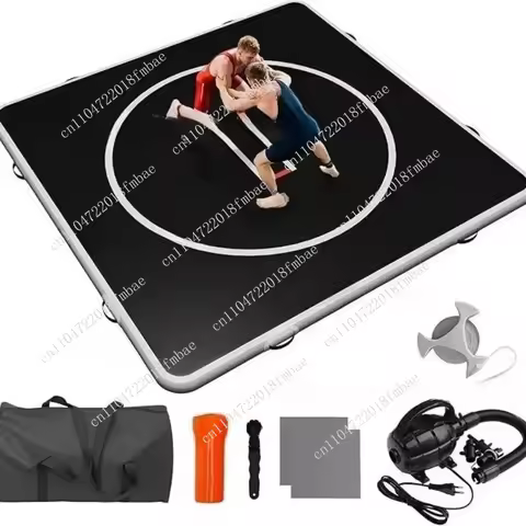 Professional Inflatable Air Track Mat, 3/4-Inch Thick Tumbling Mat for Gymnastics Cheerleading, Home