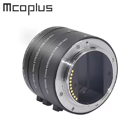 Mcoplus Metal Auto Focus Macro Extension Tube Ring for Sony E Mount A7 II III A7SII A6000 A6300 A640