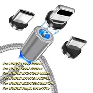 Magnetic Cable Micro USB Type C Magnetic Charge Charger Cable for HONOR 200 200Pro 400 400Pro  400li