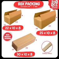 A1 Cardboard 30x10x8 / 25x10x8 / 22x10x8 / 20x10x8 / 15x10x8 / 10x10x8 Box Packing Box Zima Shop