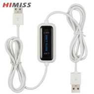 HIMISS Usb Date Cable Pc To Pc Online Share Synchronous Link Network Direct Data Transfer Bridge Led Cable For Dual Computer