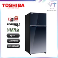 Toshiba 610L 2-Doors Duo Hybrid Inverter Refrigerator/Fridge GR-AG58MA/GG