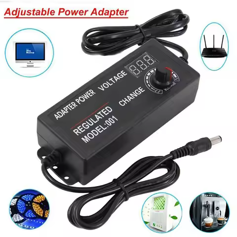 Various AC-DC Source 220V 110V Adjustable Power Supply 12V 24V Adapter 5V Display Screen 3V-24V 1V-2