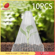 [Baosity1] 10Pcs Garden Cloche Covers Transparent, Frost Freeze Protection, Sturdy, Plant Bell Cover, Windproof Cover
