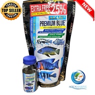 AKARI PREMIUM BLUE CICHLID Repack Cichlid Channa Chiclid Siklid Fish food pellet feed cichlid channa