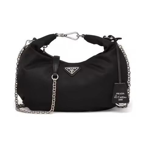 PRADA Re Edition Nylon Handbag Women's Black 1BH172-064-F0002-V-OOO