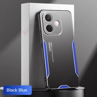Roazic Ốp điện thoại cho OPPO A5 Pro/Oppo A5 Pro 5G Nhôm vỏ kim loại vỏ lưng mờ Silicone Cạnh Đầy Đủ