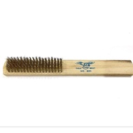 Brass Brush Fine Brass Wire Brush/ with Wooden Handle