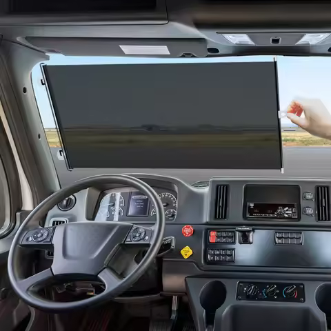 Car Sunshade Automatic Retractable Sunshade, Front Windshield Sunshade, Thermal Insulation Curtain, 