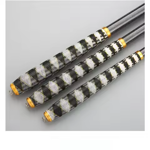 Stream Fishing Rod 100% Carbon Fiber Rod Travel Fishing Gear for Freshwater Carp 1.8m, 2.1m, 2.4m, 2